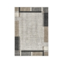 Moderner geometrischer Teppich in Grau und Beige Funny Aktion