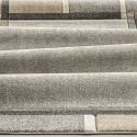 Moderner geometrischer Teppich in Grau und Beige Funny Verkauf