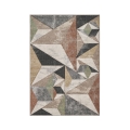 Moderner Teppich in Grau und Beige für das Wohnzimmer Funny Aktion