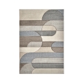 Moderner Designer-Teppich in Grau und Beige Funny Aktion