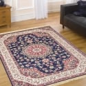 Blauer Rubine Perserteppich für Wohnzimmer Verkauf