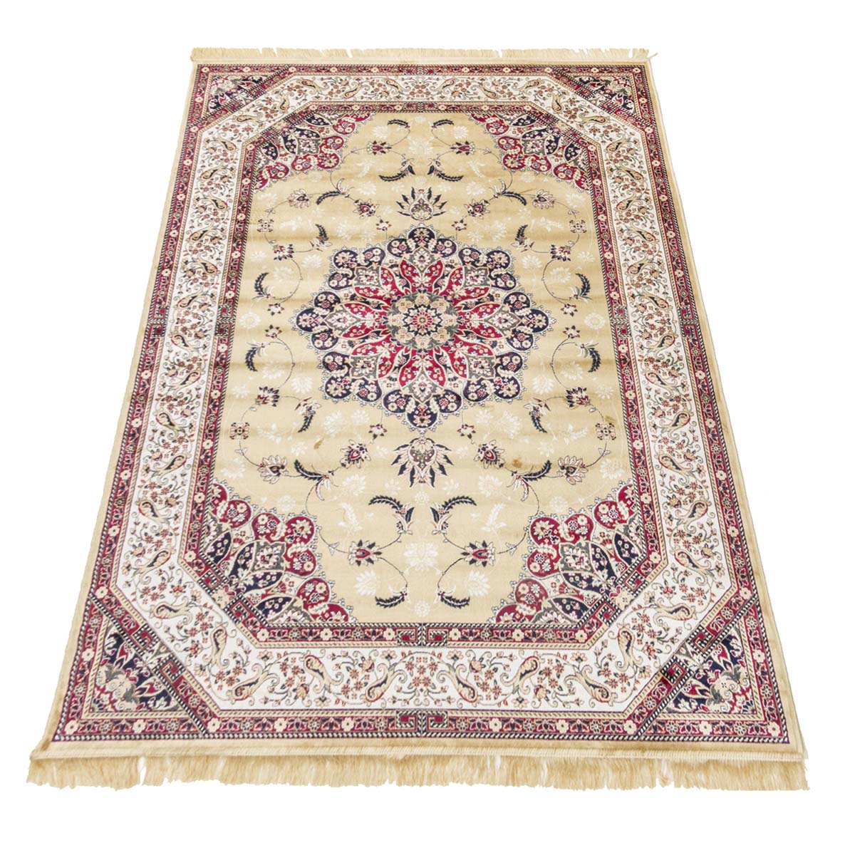 Orientalischer Teppich Gold für Wohnzimmer Rubine Aktion