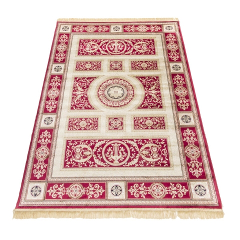 Roter Teppich im Perser-Stil für das Wohnzimmer Rubine Aktion