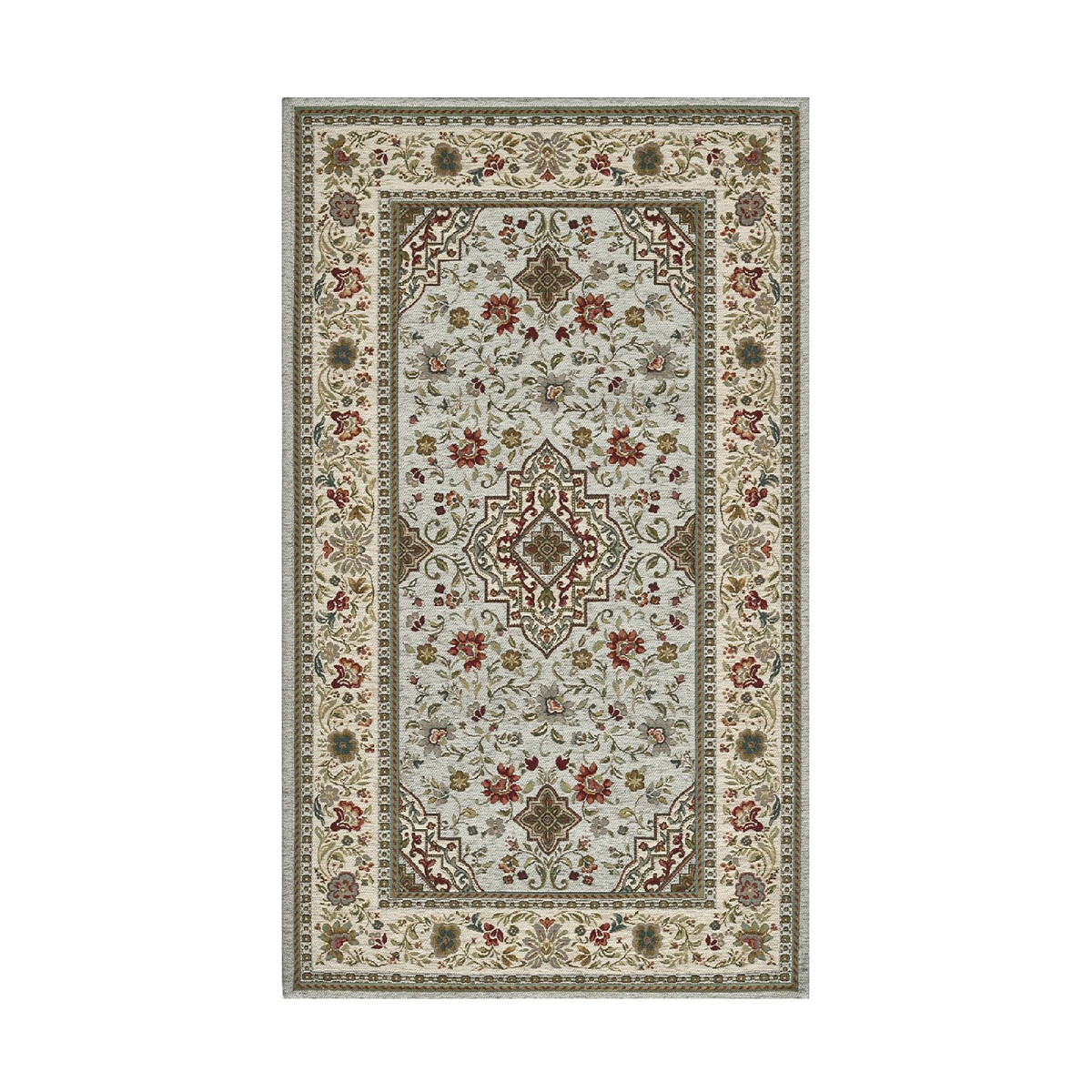 Orientalisch persischer Wohnzimmerteppich grau Tabriz Aktion