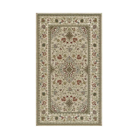 Orientalischer Wohnzimmerteppich im persischen Stil taupe Tabriz Aktion