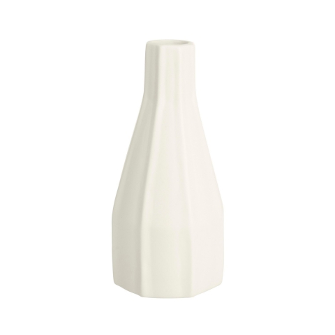 Moderner weißer Porzellanblumentopf für Blumen und Pflanzen, Design Atena Aktion