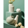 Moderner weißer Porzellanblumentopf für Blumen und Pflanzen, Design Atena Sales