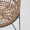 2er-Set Pflanzen-Blumentopfhalter aus Rattan im Boho-Chic-Stil Yulian Verkauf