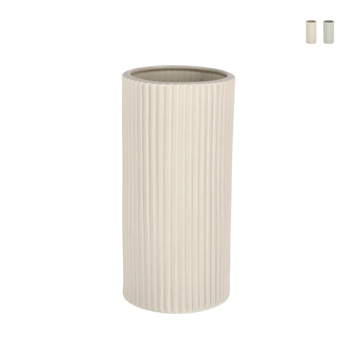 Zylindrischer Porzellan-Indoor-Pflanzentopf Ø12,5x26cm Vivy L Aktion