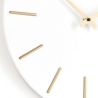 Wanduhr, goldene Zeiger, minimalistisches Design, rund, 40 cm, Timeline Maße