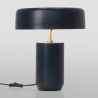 Vintage-Schreibtischlampe aus blauem Metall Kaithal Verkauf