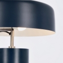 Vintage-Schreibtischlampe aus blauem Metall Kaithal Sales