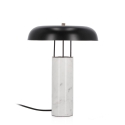 Moderne Tischlampe mit weißem Marmorfuß und Metallschirm Kaithal Aktion