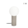 Minimalistische Tischlampe Ø15x30cm runder Glasschirm Delphine Aktion