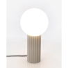 Minimalistische Tischlampe Ø15x30cm runder Glasschirm Delphine Rabatte