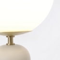 Moderne Tischlampe Design mit rundem Lampenschirm aus mattem Glas Delphine Angebot