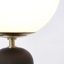 Moderne Tischlampe Design mit rundem Lampenschirm aus mattem Glas Delphine Auswahl