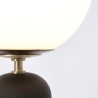 Moderne Tischlampe Design mit rundem Lampenschirm aus mattem Glas Delphine Auswahl