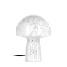 Moderne Tischlampe aus klarem, bearbeitetem Glas 20x25,5 Carysa Aktion
