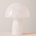 Moderne Tischlampe aus klarem, bearbeitetem Glas 20x25,5 Carysa Angebot