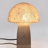 Moderne Tischlampe aus klarem, bearbeitetem Glas 20x25,5 Carysa Sales