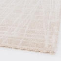 Moderner rechteckiger Teppich für Wohnzimmer in Beige Creme 200x290cm Tania Verkauf
