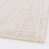Moderner rechteckiger Wohnzimmerteppich 160x230cm Beige Creme Tania Sales