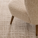Moderner rechteckiger Teppich für Wohnzimmer in Beige Creme 200x290cm Tania Angebot