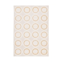 Rechteckiger Teppich 160x230 für Wohnzimmer mit Kreis-Muster Zina Aktion