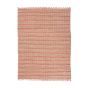 Ethno-Teppich für Wohnzimmer 200x300cm aus Jute und rosa Baumwolle Ruanda Aktion