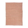 Ethno-Teppich für Wohnzimmer 200x300cm aus Jute und rosa Baumwolle Ruanda Aktion
