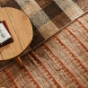 Ethno-Teppich für Wohnzimmer 200x300cm aus Jute und rosa Baumwolle Ruanda Angebot