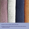 2-teiliges Handtuchset Gesicht/Badezimmer aus Baumwollfrottee 110x60 und 60x40 Denver 
