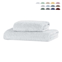 2-teiliges Handtuchset Gesicht/Badezimmer aus Baumwollfrottee 110x60 und 60x40 Denver Aktion