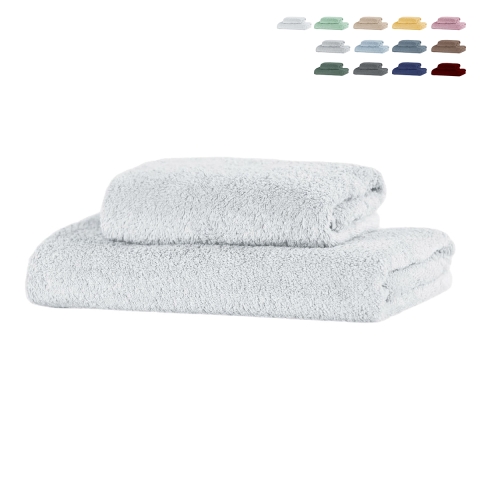 2-teiliges Handtuchset Gesicht/Badezimmer aus Baumwollfrottee 110x60 und 60x40 Denver Aktion