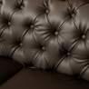 Couch Sofa aus Kunstleder 2-Sitzplätze Design Chesterfield