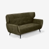 Design-Zweisitzer aus Samtstoff im Chesterfield-Stil Vaaru Angebot