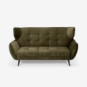 Design-Zweisitzer aus Samtstoff im Chesterfield-Stil Vaaru Verkauf