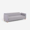 3-Sitzer Schlafsofa verstellbar Clic-Clac aus beigem Stoff Gamma Angebot