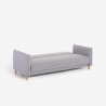 3-Sitzer Schlafsofa verstellbar Clic-Clac aus beigem Stoff Gamma Verkauf