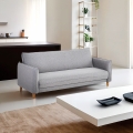 3-Sitzer Schlafsofa verstellbar Clic-Clac aus beigem Stoff Gamma Aktion