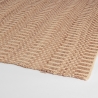 Handgefertigter Wohnzimmerteppich 160x230 cm aus natürlicher Jute Ruanda Verkauf