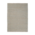 Rechteckiger Wohnzimmerteppich 200x300 aus Jute und Baumwolle in Blau Ruanda Aktion