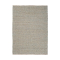 Rechteckiger Wohnzimmerteppich 200x300 aus Jute und Baumwolle in Blau Ruanda Aktion
