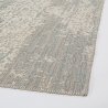 Moderner Wohnzimmerteppich 160x230 aus Polyester in Blau-Creme Silva Verkauf