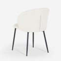 Moderner Esszimmer- und Küchenstuhl aus Designstoff Kadim Sales