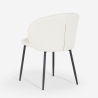 Moderner Esszimmer- und Küchenstuhl aus Designstoff Kadim Sales
