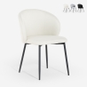 Moderner Esszimmer- und Küchenstuhl aus Designstoff Kadim Angebot