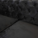 Sofa 2-Sitzplätze Samt Stoff Design Chesterfield