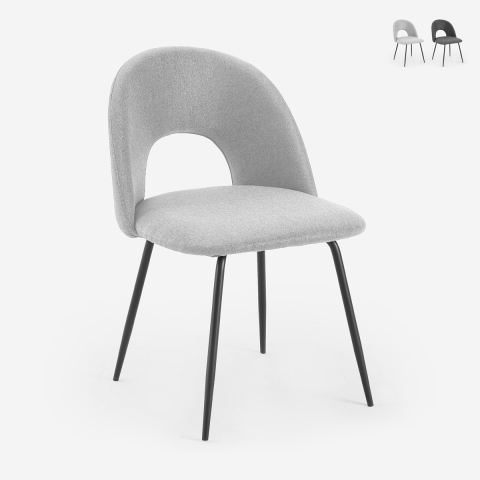 Eleganter gepolsterter Stoffstuhl für Wohnzimmer und Esszimmer Sarwa Aktion